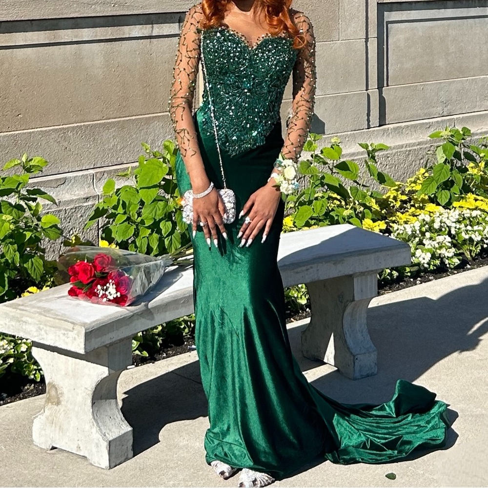 Elegant velvet corset dress